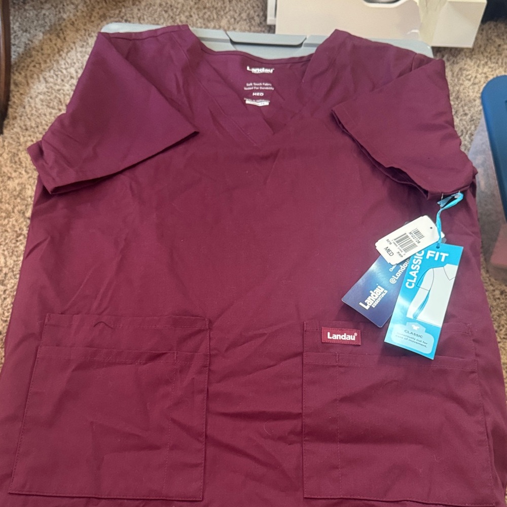 Landau Men's Deep Burgundy Shirt